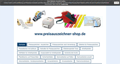 Desktop Screenshot of preisauszeichner-shop.de